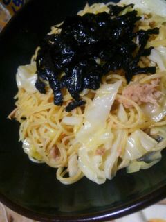 キャベツとツナの和風オイルパスタ-レシピのメイン写真