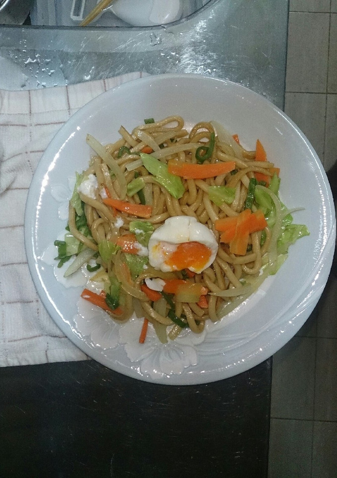 半熟たま焼きうどん-レシピのメイン写真