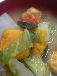 ちくわとファイブ野菜みそ汁-レシピのメイン写真