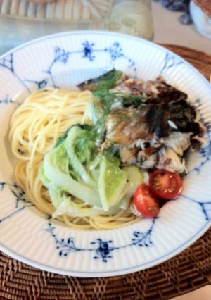 鯖と白菜のクリームパスタ　ディル風味-レシピのメイン写真