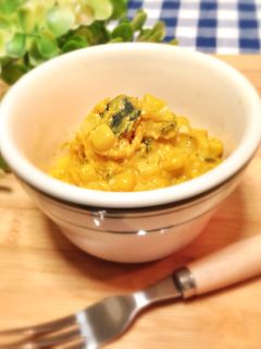 かぼちゃの煮物とコーンのマヨサラダ❀-レシピのメイン写真