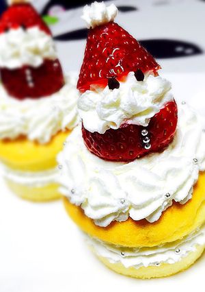 失敗しない！簡単ミニクリスマスケーキ☆-レシピのメイン写真