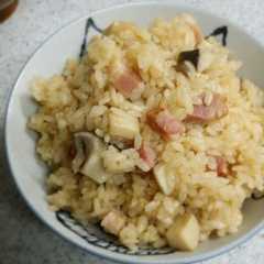 エリンギとベーコンの洋風炊き込みご飯-レシピのメイン写真