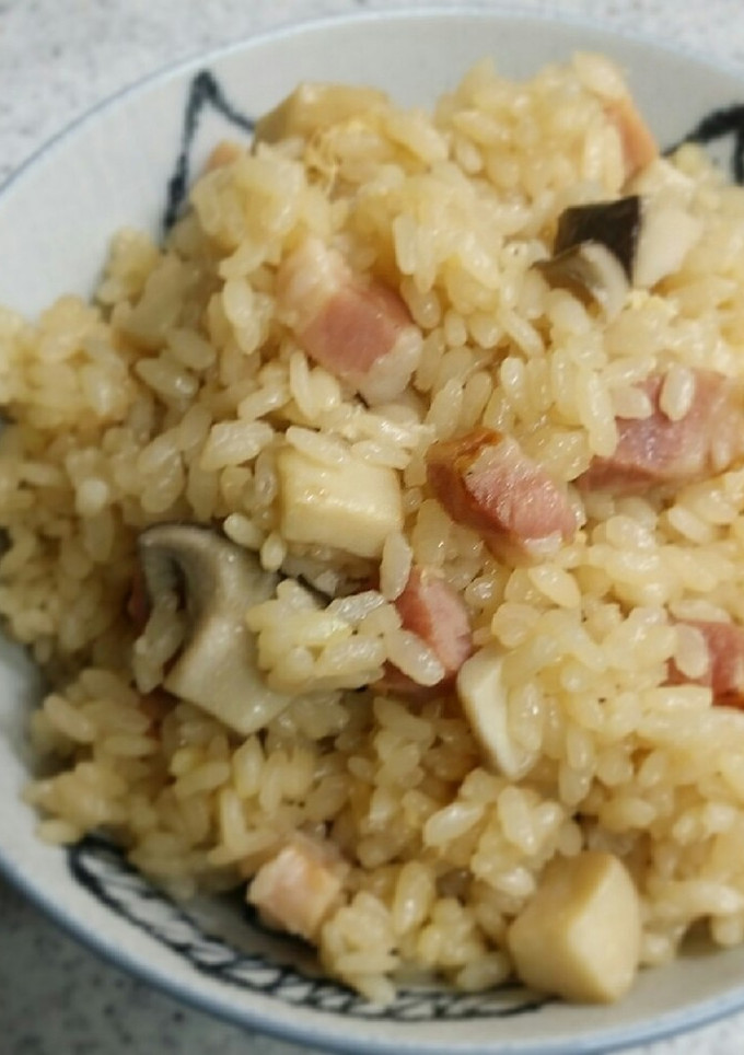 エリンギとベーコンの洋風炊き込みご飯-レシピのメイン写真