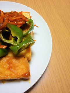 野菜と厚揚げのケチャップ炒め-レシピのメイン写真