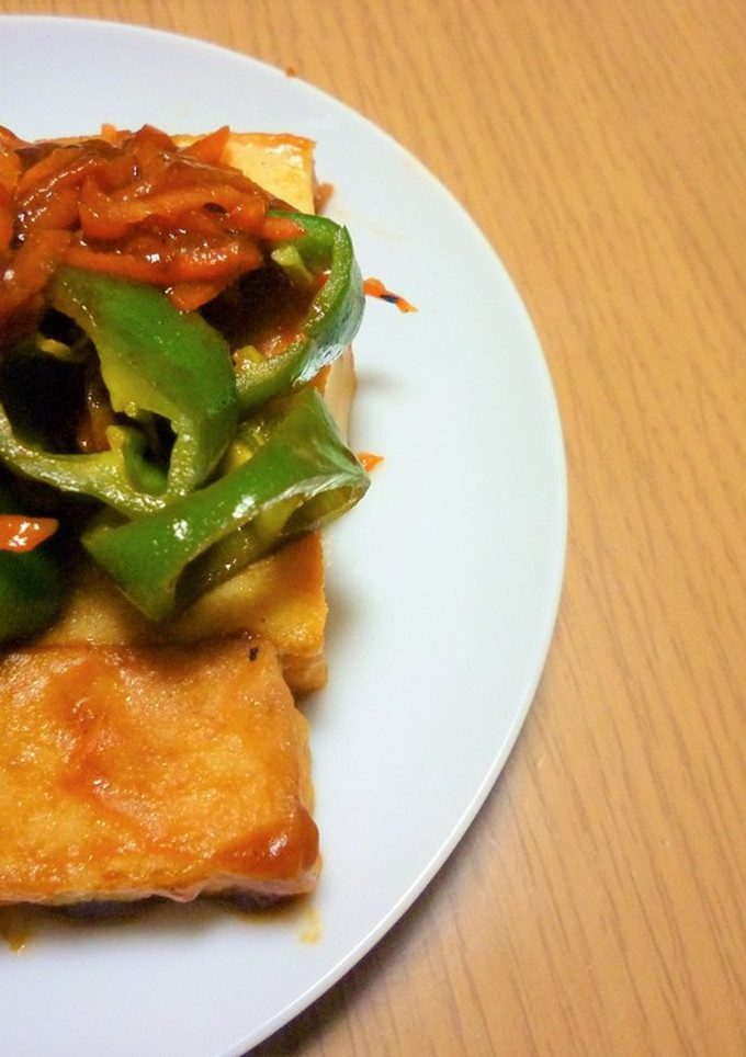 野菜と厚揚げのケチャップ炒め-レシピのメイン写真