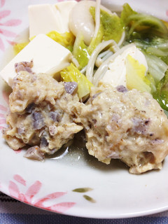 簡単♡お鍋にぴったり♡梅昆布茶鶏団子♡-レシピのメイン写真