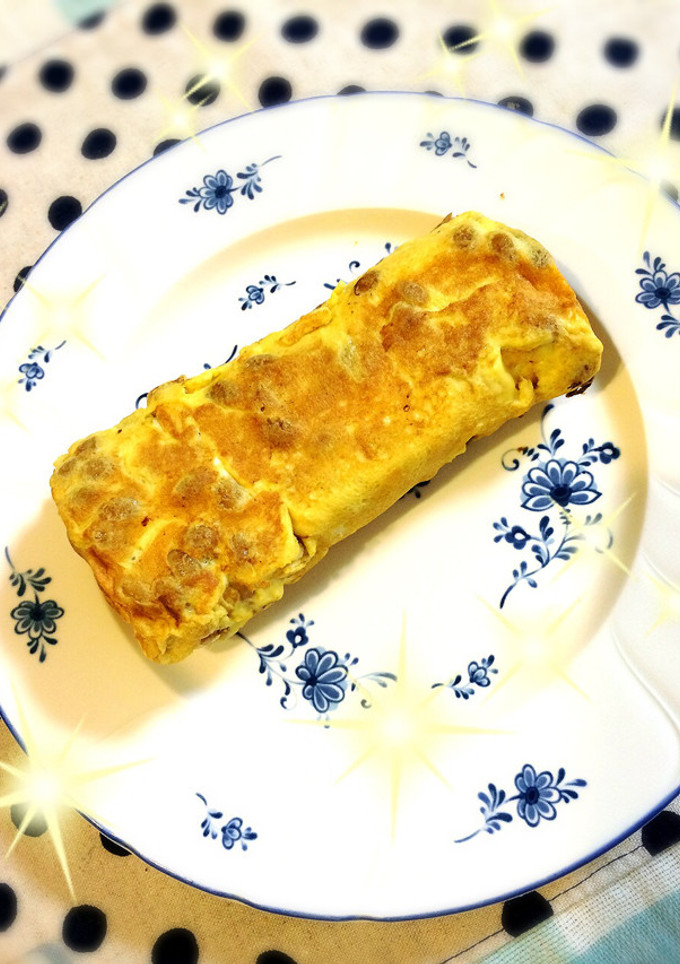ふわふわ納豆卵焼き-レシピのメイン写真