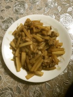 大根と豚肉の辛炒め-レシピのメイン写真