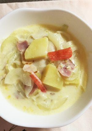 簡単！具だくさんのじゃがいもスープ-レシピのメイン写真