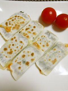 大葉とチーズの餃子の皮巻き-レシピのメイン写真
