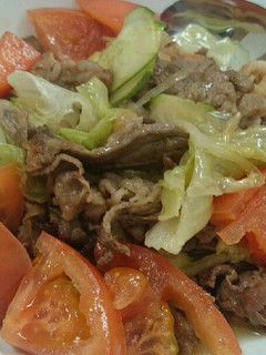 ちちゃっと5分de♬牛肉とレタス炒め-レシピのメイン写真