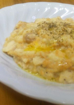 チーズのパンの耳粥(米ぬかで栄養プラス)-レシピのメイン写真