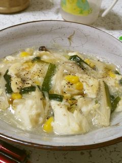 豆腐とニラときのこのとろみ煮-レシピのメイン写真