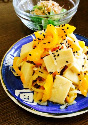 味噌風味な切り干し大根・パプリカの煮物〜-レシピのメイン写真