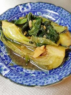 チンゲン菜大量消費!にんにく焼きびたし-レシピのメイン写真