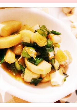 長葱と長芋の炒め物-レシピのメイン写真