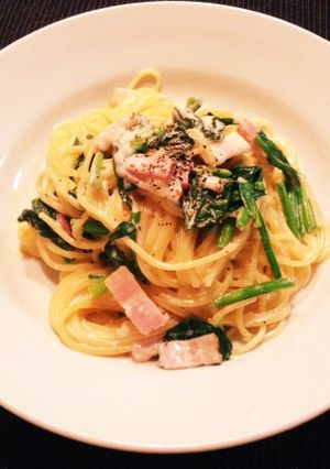 超簡単！ほうれん草のクリームパスタ♪-レシピのメイン写真