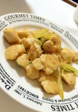 鶏胸肉とセロリのソテー-レシピのメイン写真