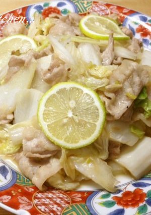 豚バラ肉と白菜の塩炒め-レシピのメイン写真