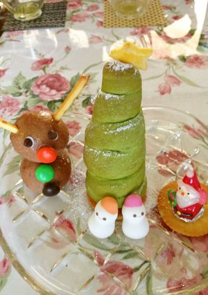 抹茶コルネdeクリスマスツリー-レシピのメイン写真