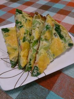 チンゲン菜と鮭フレークの卵チーズ焼き-レシピのメイン写真