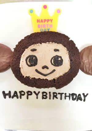 簡単！チェブラーシカのキャラケーキ♡-レシピのメイン写真