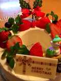 リース風デコレーション★Xmasケーキ
