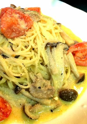 3種のキノコのトマトクリームパスタ-レシピのメイン写真