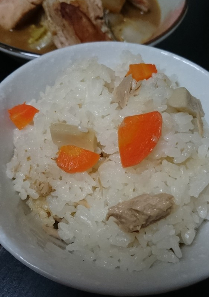 ☆白だしでツナとエリンギの炊き込みご飯☆-レシピのメイン写真