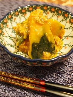 定番!かぼちゃと鶏ひき肉のそぼろ煮-レシピのメイン写真