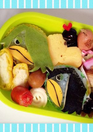 妖怪ウォッチ キャラ弁 河童 水虎 簡単-レシピのメイン写真