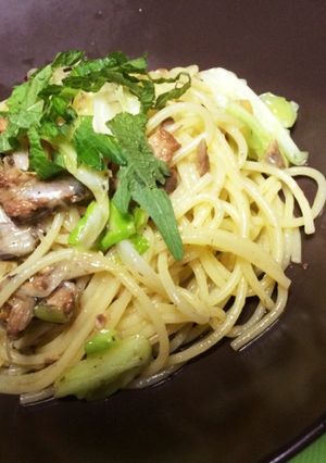 簡単！缶詰で作るサンマのペペロンチーノ-レシピのメイン写真