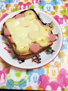 魚ニソバナナチーズトースト-レシピのメイン写真