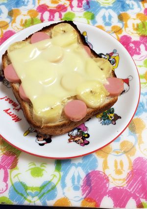 魚ニソバナナチーズトースト-レシピのメイン写真