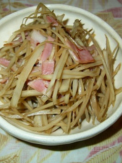 ベーコン入りのきんぴら-レシピのメイン写真