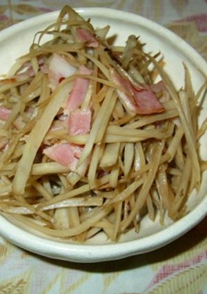 ベーコン入りのきんぴら-レシピのメイン写真