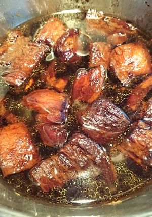 圧力鍋で豚バラ角煮そして叉焼丼にアレンジ-レシピのメイン写真