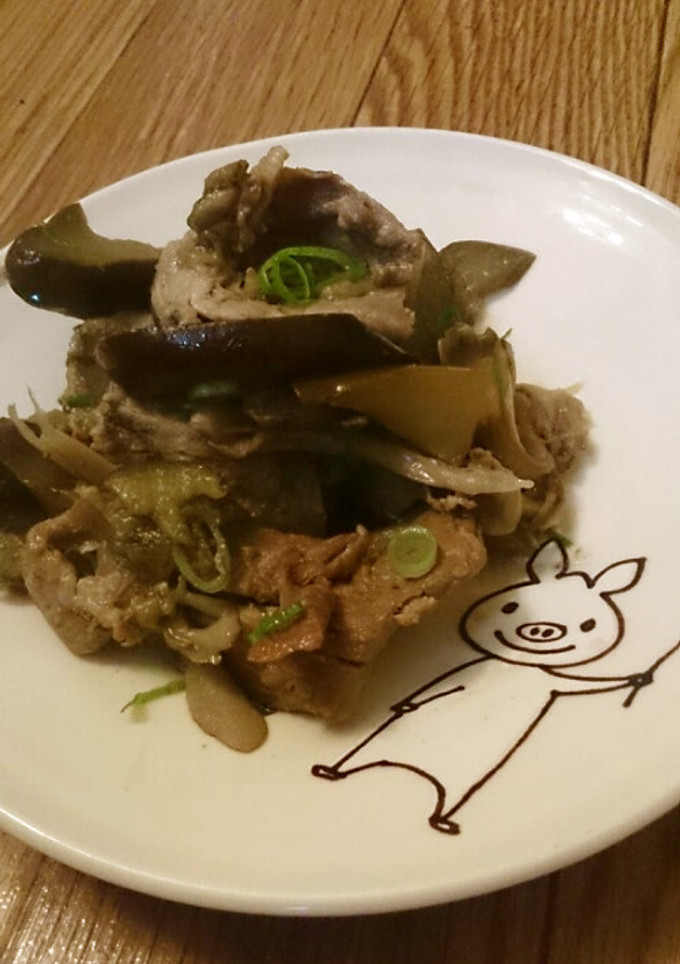 茄子と舞茸と豚肉の重ね煮-レシピのメイン写真