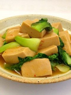 高野豆腐と青梗菜の中華煮-レシピのメイン写真
