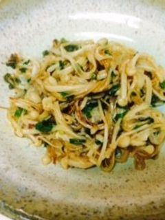 えのきで簡単ホイル焼き風酒のおつまみ-レシピのメイン写真