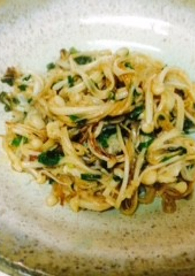 えのきで簡単ホイル焼き風酒のおつまみ-レシピのメイン写真