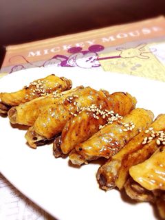 手羽中の甘辛ソース蒸し焼き★-レシピのメイン写真