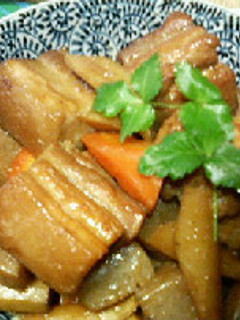 豚味噌角煮・圧力鍋-レシピのメイン写真
