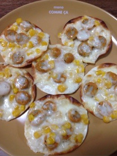 餃子の皮でシーセージピザ☆-レシピのメイン写真