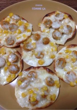 餃子の皮でシーセージピザ☆-レシピのメイン写真