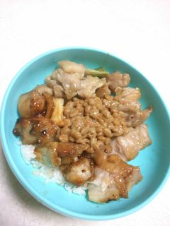 焼き鳥納豆丼-レシピのメイン写真
