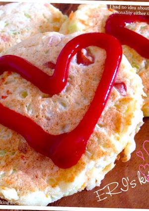 アメリカンドッグなお豆腐ホットケーキ-レシピのメイン写真