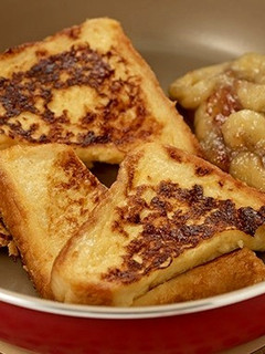 フレンチトースト 焼きバナナ添え-レシピのメイン写真