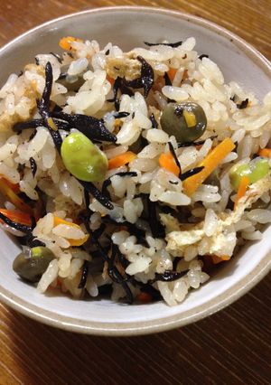 磯の香り♡ひじきご飯-レシピのメイン写真